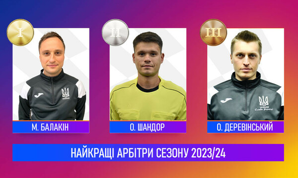 УПЛ определила лучшего арбитра сезона 2023/24 Алексей, Балакин, Хмельницкий, Деревинский